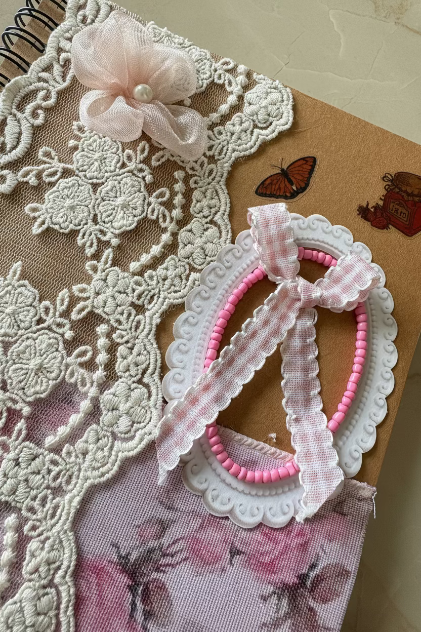 A Handcrafted journal and bookmark gifting set