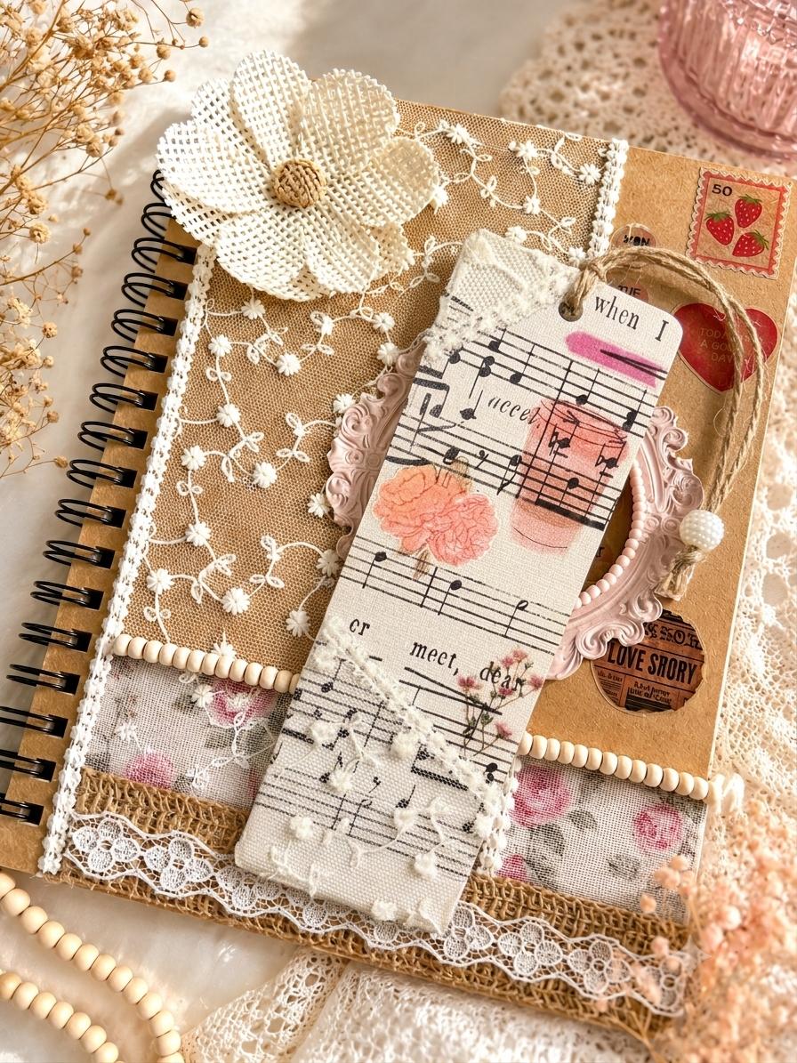 Back in Stock !! Handcrafted Bookmark & Journal -Gifting Set